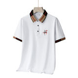 夏季新款男士短袖T恤全棉薄款商务翻领男装polo衫男款PL188P30，男装Polo衫，星座1410（原1902A）