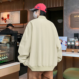 薄款贴膜夹克男女款春秋季新款潮流宽松罗纹领休闲外套JK338P67，男装夹克，星座1410（原1902A）