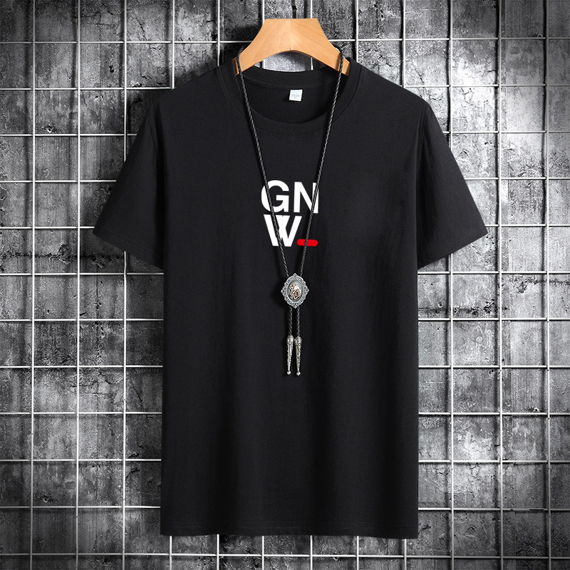 夏季男士短袖t恤潮流宽松潮牌纯棉衣服2021新款T恤DT4748-GNW,男装T恤,星座1410（原1902A）