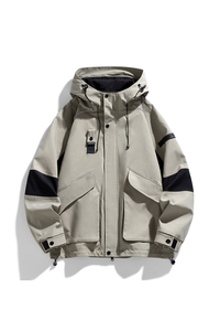 春秋户外运动冲锋衣男女情侣款防水防风衣登山服夹克外套JK155P82图片