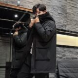 2024冬季情潮白鸭绒流羽绒服加厚休闲抗寒男女情侣羽绒服YR059P80，男装羽绒服，星座1410（原1902A）
