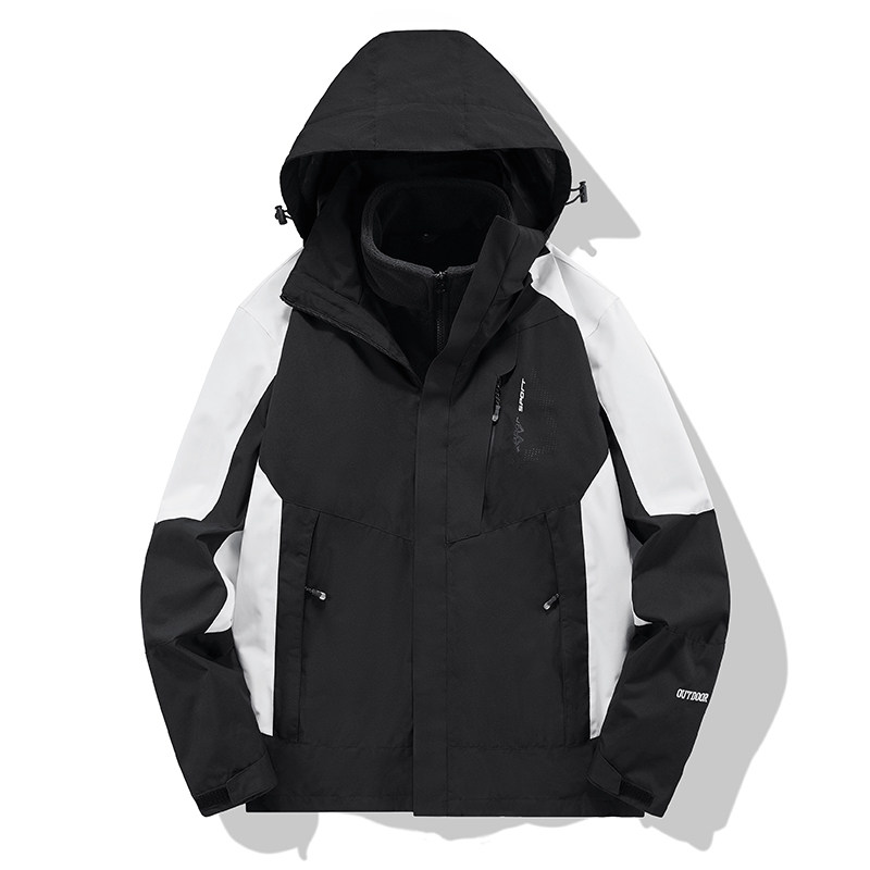 L-8X秋冬男女款夹克户外三合一冲锋衣拆卸两件套登山服CF899 P135图片