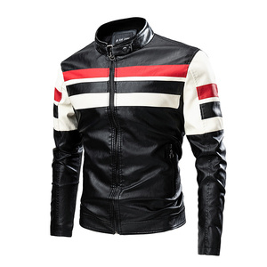 跨境外贸皮衣男士机车服皮夹克男赛车服外套皮衣 PY2288P70图片