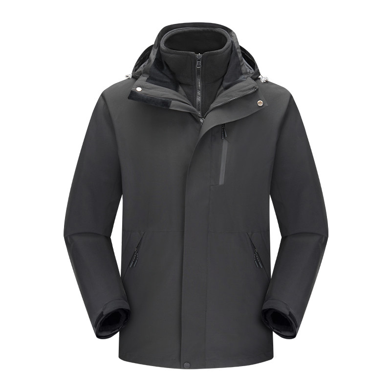 三合一冲锋衣秋冬户外三防连帽登山服宽松潮牌外套CF24855P150,男装夹克,星座1410（原1902A）