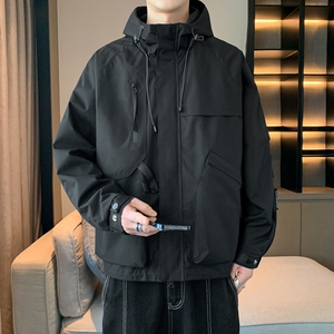 户外工装外套男士休闲防风防水冲锋衣女滑雪登山情侣夹克JK136P82图片