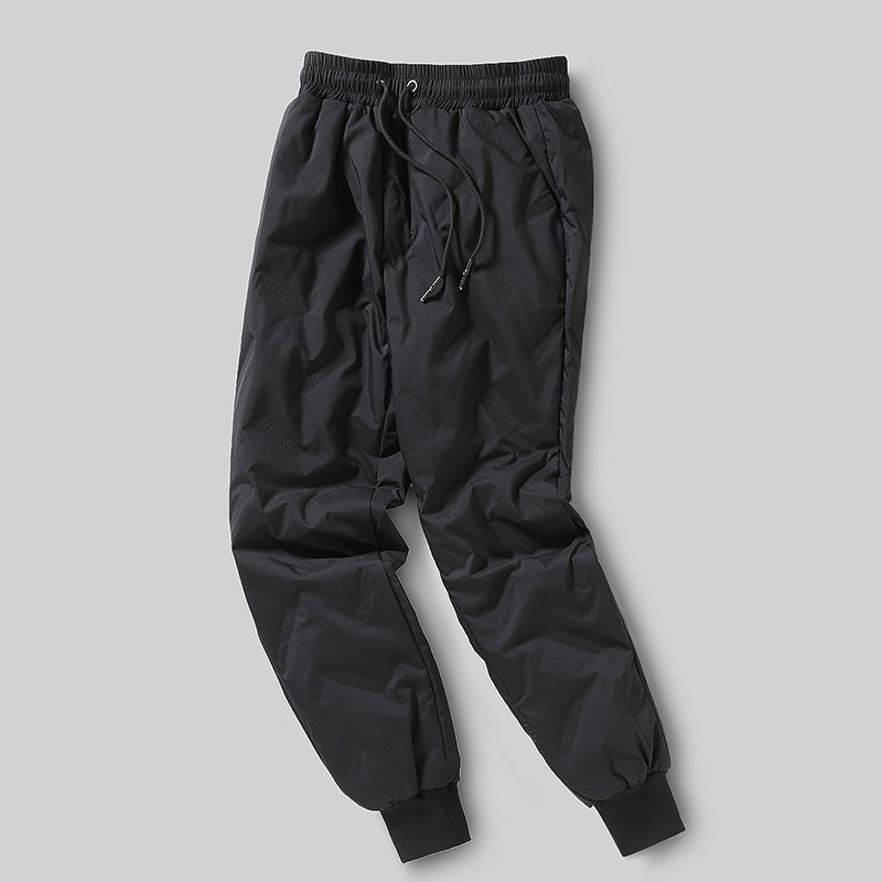 2024新款羽绒裤冬季加厚保暖白鸭绒束脚裤防寒运动裤YRK069P75，男装棉裤，星座1410（原1902A）