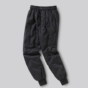 2024新款羽绒裤冬季加厚保暖白鸭绒束脚裤防寒运动裤 YRK069P75,男装棉裤,星座1410（原1902A）