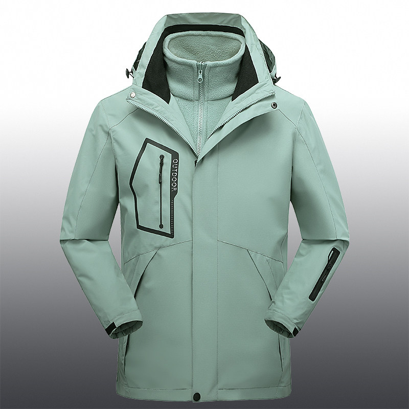 秋冬男女款夹克户外三合一冲锋衣拆卸两件套登山服 CF1203-2P105图片
