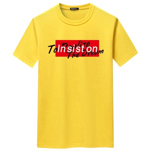 夏季男短袖t恤潮流宽松CVC60%棉衣服新款男装DT3151-TOIN-P15