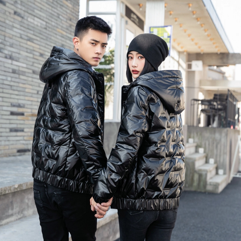 羽绒服男2021新款潮休闲情侣装保暖防风连帽白鸭绒光面YR9812P85,男装羽绒服,星座1410（原1902A）