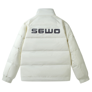 90%羽绒服情侣同款短款立领工装加厚防风防寒外套YR2209P150图片
