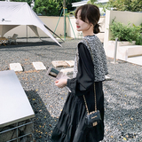 【新品】169-16918P135碎花马甲+连衣裙套装控188，女装连衣裙，浙宝169A(原263)