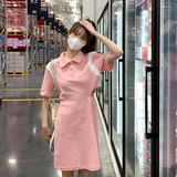 新款169-23078P115-针织拼接露腰有垫肩连衣裙巨显瘦控168，女装连衣裙，浙宝169A(原263)