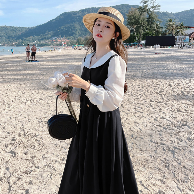 【新品】169-2320-P135假两件法式连衣裙控188,女装连衣裙,浙宝169A(原263)