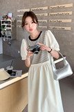 【新品】169-23028-P125面料不易皱学院风条纹拼接连衣裙K178，女装连衣裙，浙宝169A(原263)