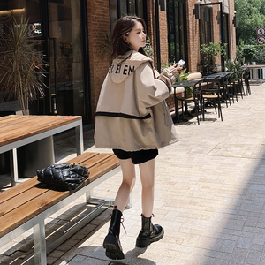 【新品】169-Q05-P130休闲短款工装风衣控188图片