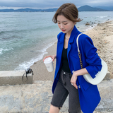 zb263现货款号2209—P120控168克莱因蓝西装外套，女装西装，浙宝169A(原263)