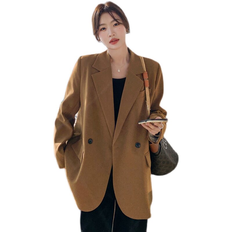 【现货】新款169-2316款-P125后背开叉宽松条纹内里西装外套控188,女装西装,浙宝169A(原263)