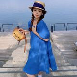 出货中....C2224—P110—K168克莱因蓝新款娃娃裙连衣裙，女装连衣裙，浙宝169A(原263)