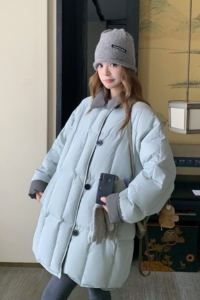 【现货】数据优秀zb169-85149P335K488-小清新撞色羽绒服90绒图片