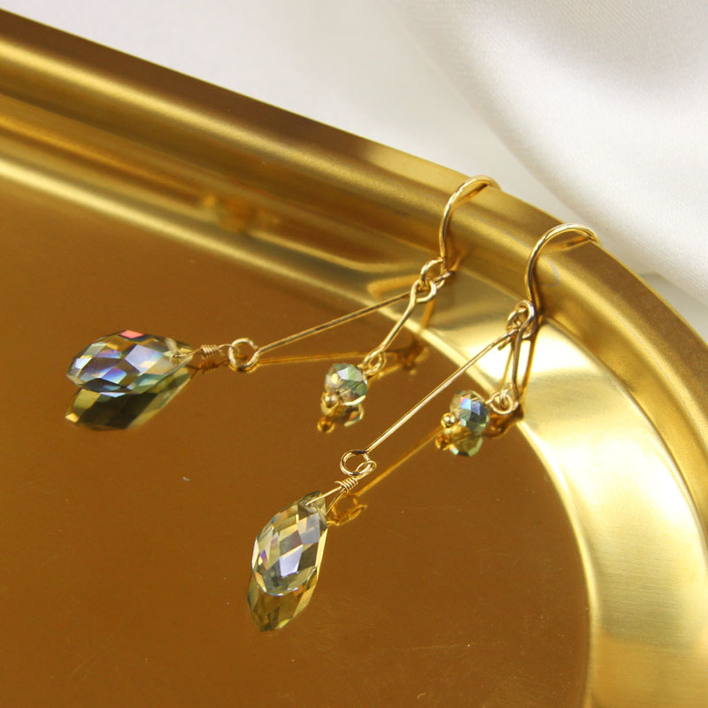 青岛外贸饰品双层长短耳环韩系