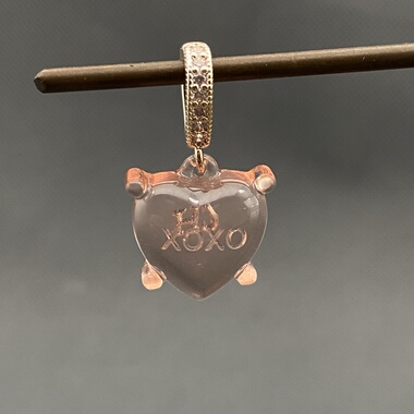 欧美外贸饰品时尚百搭个性夸张吊坠女颜色耳环耳钉耳饰CH桃心吊坠