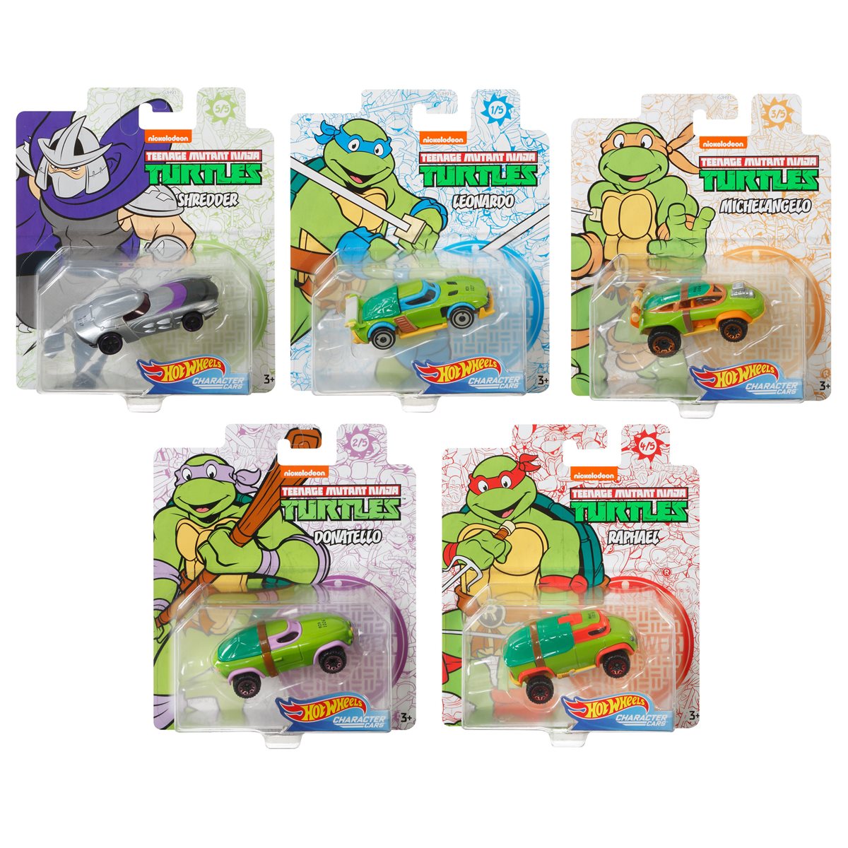 美国hot wheels / 风火轮 tmnt忍者神龟系列合金车