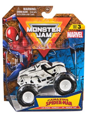 Spin Master出品疯狂大脚怪 Monster Jam 1:64比例漫威系列模型车
