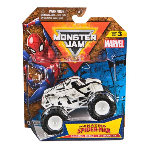Spin Master出品疯狂大脚怪 Monster Jam 1:64比例漫威系列模型车
