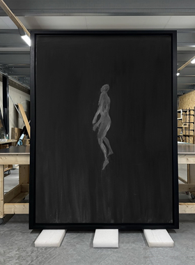 crisisart106大幅黑色装饰画艺术微喷版画工业风简约高级感挂画