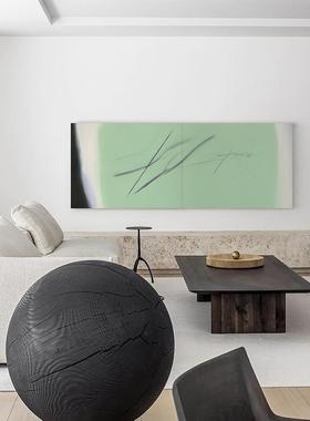 crisis art 93 艺术微喷 张涉嫌 装饰画 油画 版画挂画绿色抽象画