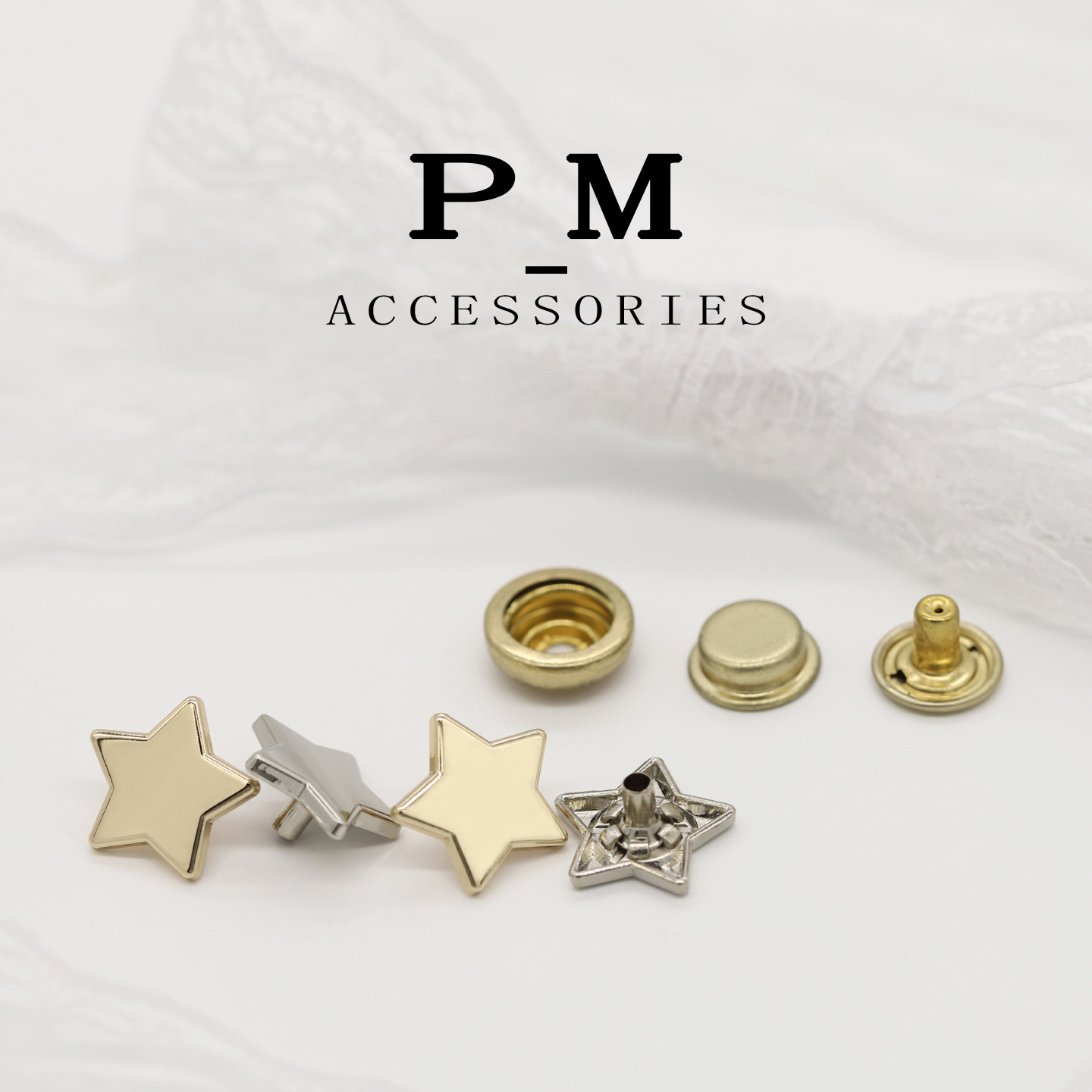 五角星星金属四合扣按扣针织衫子母扣羽绒服儿童服装纽扣装饰扣子,居家布艺,纽扣,淘宝优惠券,粉丝福利购,淘宝优惠卷