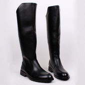 男士 高帮马靴内增高长筒皮靴子护膝保暖过膝长靴秋冬骑士机车棉靴