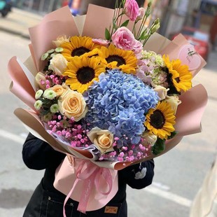 订时尚生日鲜花西昌鲜花速递西昌市同城配送爱人康乃馨红玫瑰长辈