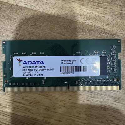 威刚AO1P26KC8T1 8G 1RX8 PC4-2666V-SA1-11 2666 DDR4笔记本内存