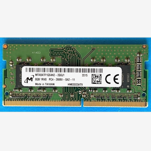 2666V PC4 SA2 2G6J1笔记本内存条 镁光8G MTA8ATF1G64HZ 1RX8