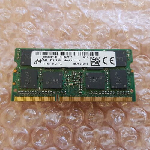镁光MT18KSF1G72HZ-1G6E2ZE 8G 2Rx8 EP3L-12800E ECC SODIMM内存