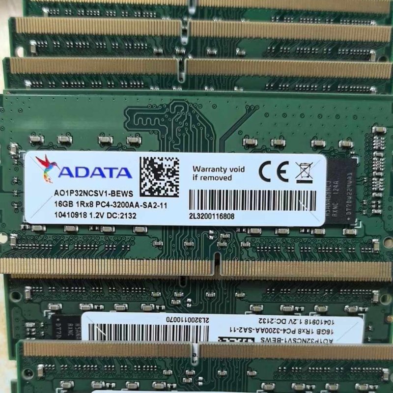 威刚16G 1RX8 PC4-3200AA-SA2-11 DDR4 AO1P32NCSV1笔记本内存条