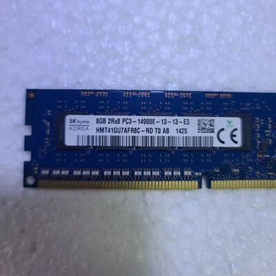 SK海力士现代8G 2RX8 PC3-14900E-13-12/13-E3 DDR3 1866 ECC内存