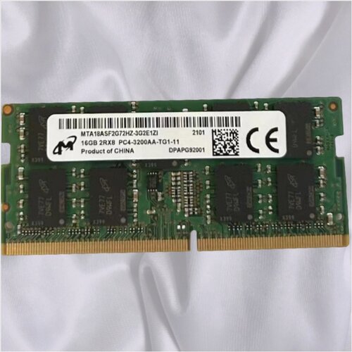 镁光16G 2RX8 PC4-3200AA-TG1-11 DDR4 ECC SODIMM笔记本内存条