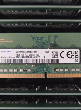 三星16G 1RX8 PC4-3200AA-TD2-11 ECC M474A2K43DB1-CWE 内存条