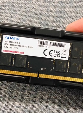 威刚16GB DDR5 5600(46)16GX8 SO-DIMM AD5S560016G笔记本内存条