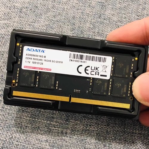 威刚16GB DDR5 5600(46)16GX8 SO-DIMM AD5S560016G笔记本内存条