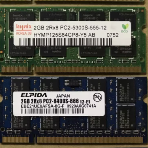 适配戴尔E5500 E6400 PP38L PP26L PP3 2G DDR2 800MHz笔记本内存