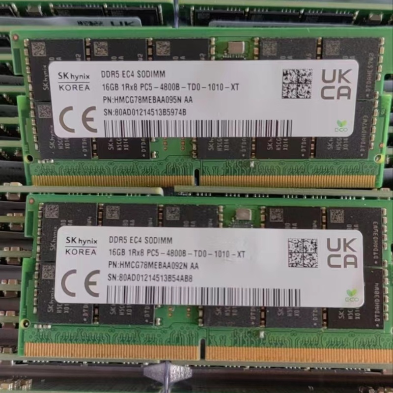 SK海力士16G DDR5 4800 ECC HMCG78MEBAA092N/095N笔记本内存条
