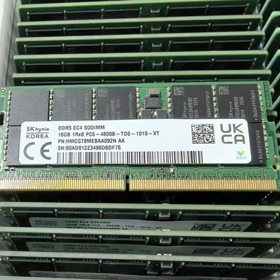 SK 16G 1RX8 PC5-4800B-TD0-1010-XT DDR5 EC4 SODIMM工作站内存