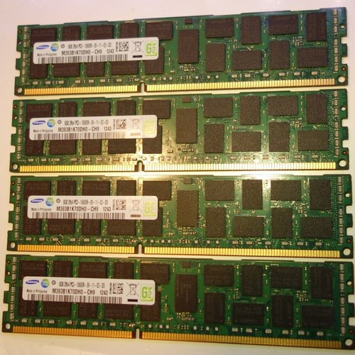 三星8G 2RX4 PC3-10600R 1333 ECC服务器内存M393B1K70DH0-CH9/Q9