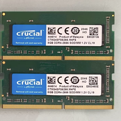 英睿达CT8G4SFS6266 8G DDR4-2666 SODIMM 2667MHz 笔记本内存条