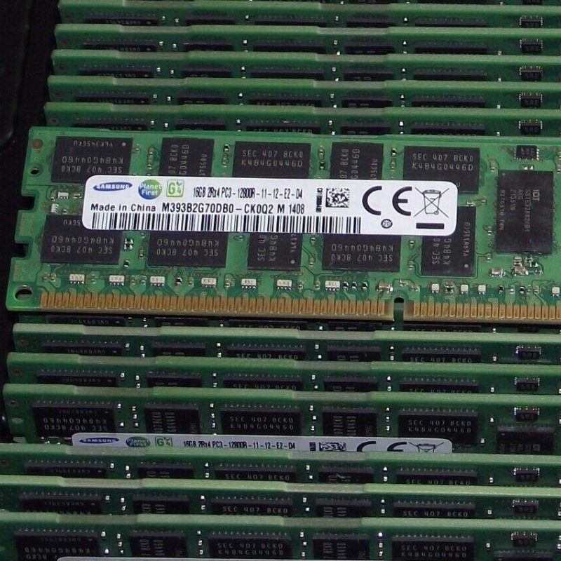三星16G 2RX4 PC3-12800R RECC M393B2G70DB0-CK0/Q2服务器内存条