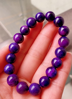 老矿料 皇家紫舒俱来手链 苏纪石 10.5MM